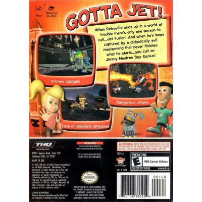 Nickelodeon The Adventures Of Jimmy Neutron Boy Genius Jet Fusion - Game Cube (Sem Manual) (Seminovo)