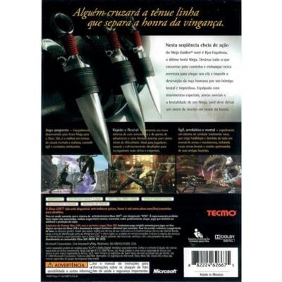 Ninja Gaiden Ii - Xbox 360 (Seminovo)
