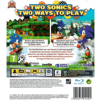 Sonic Generations - Ps3 (Seminovo) (Europeu)