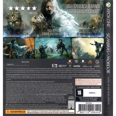 Terra Media: Sombras De Mordor Game Of The Year Edition - Xbox One (Usado)