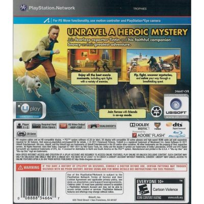 The Adventures Of Tintin The Game - Ps3 (Seminovo)