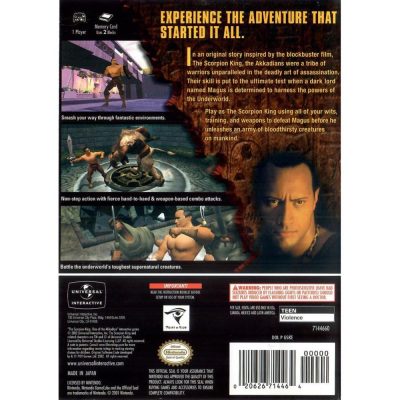 The Scorpion King Rise Of The Akkadian - Game Cube (Usado)