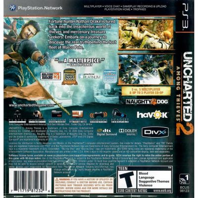 Uncharted 2 Among Thieves - Ps3 (Usado)