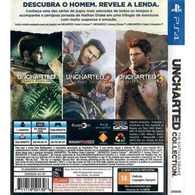 Uncharted The Nathan Drake Collection - Ps4 (Usado)