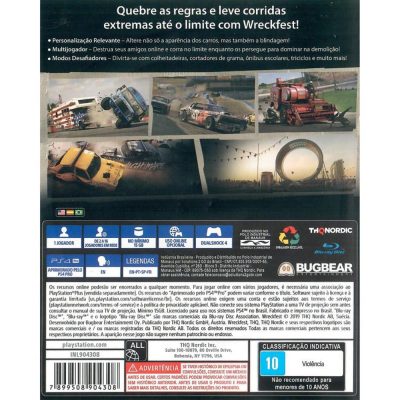 Wreckfest Drive Hard. Die Last. - Ps4 (Usado)