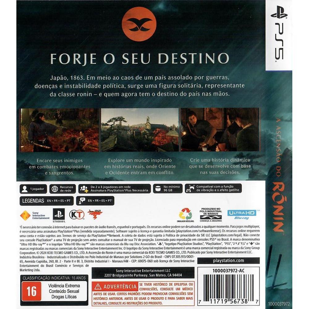 A Ascensao Do Ronin - Ps5 (Usado)