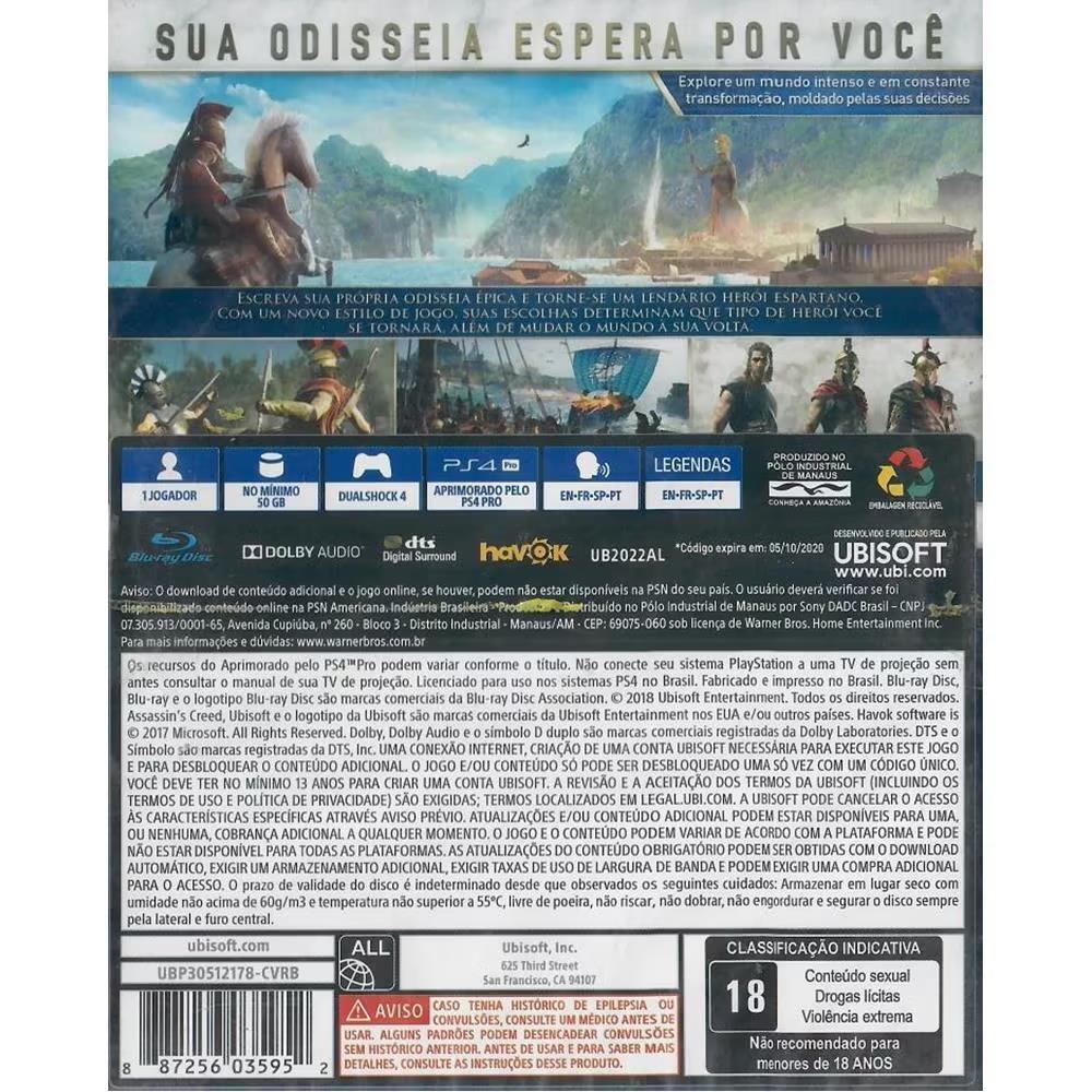 Assassins Creed Odyssey - Ps4 (Usado)