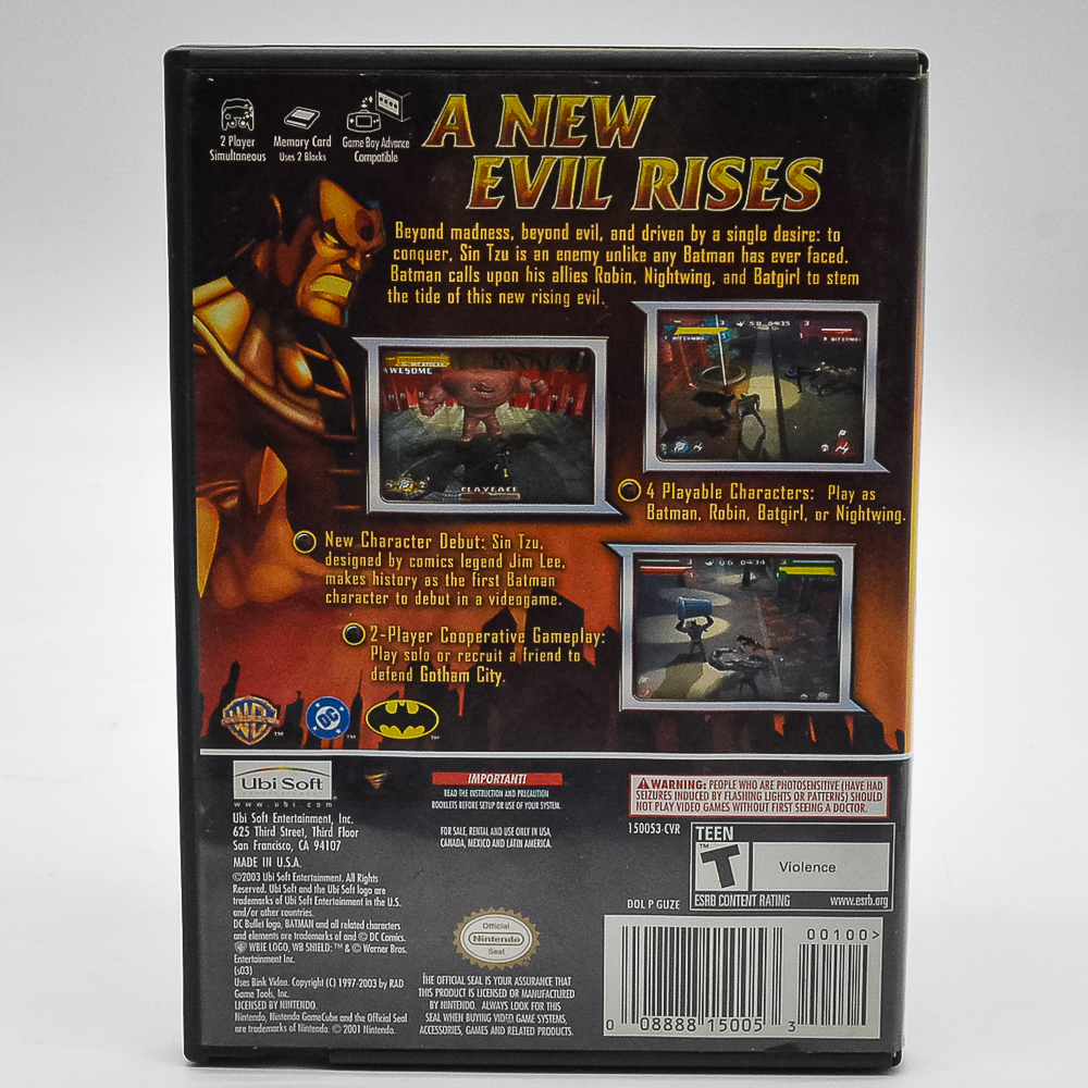 Batman Rise Of Sin Tzu - Game Cube (Usado) (Sem Manual)