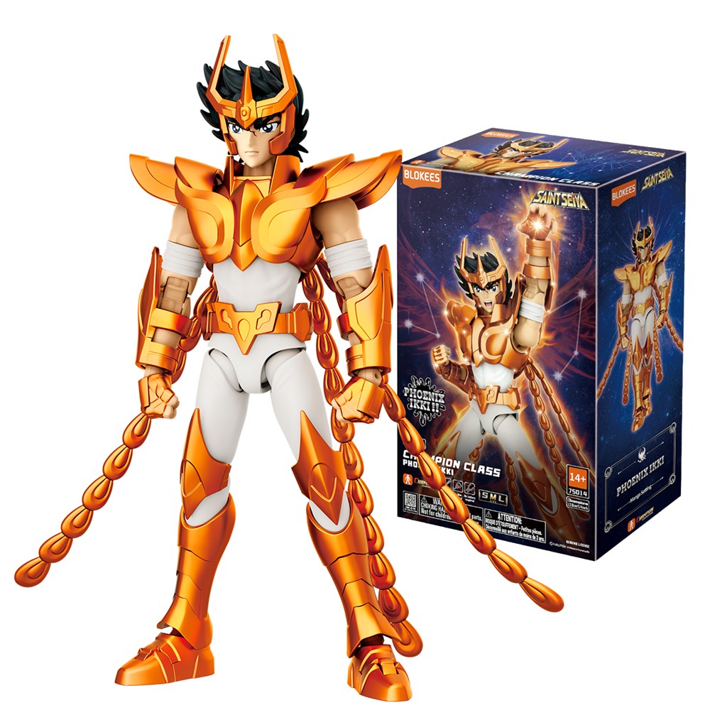 Blokees Ikki De Fênix Champion Class 12 - Boneco Cavaleiros Do Zodíaco Saint Seiya
