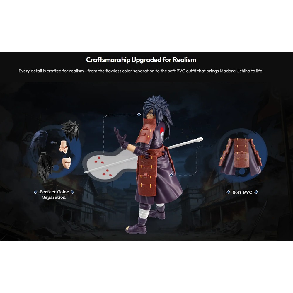 Blokees Madara Uchiha Reanimado Champion Class 05 - Boneco Naruto Shippuden