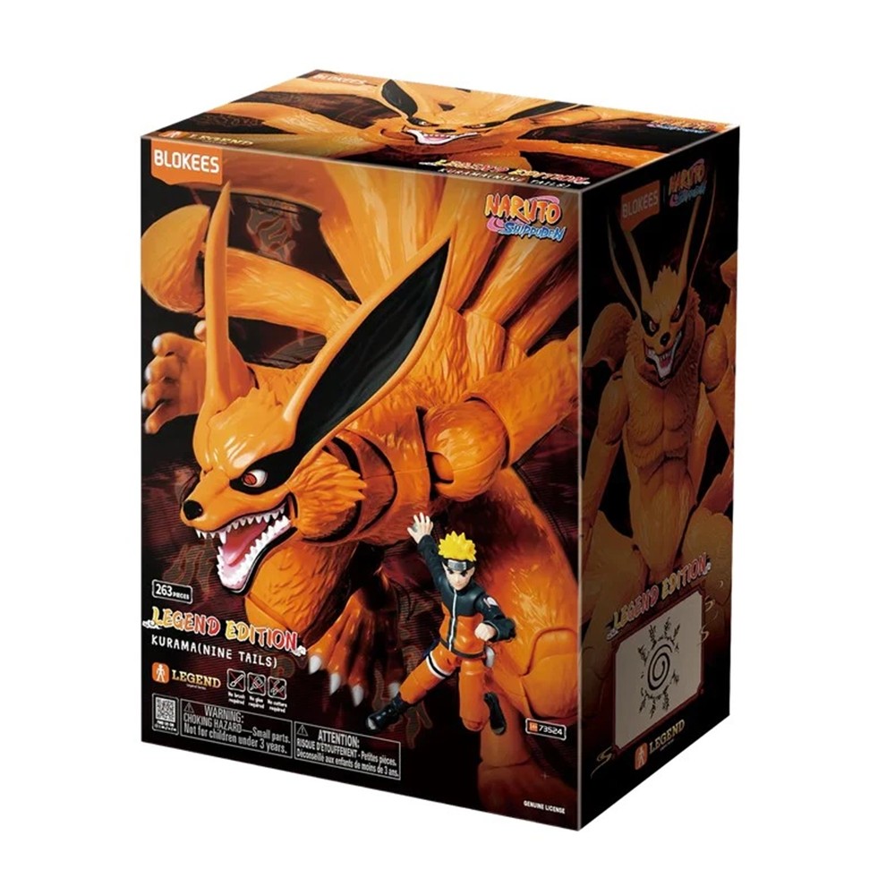 Blokees Naruto Shippuden Legend Edition Kurama Nove Caudas - Boneco Com Naruto Uzumaki