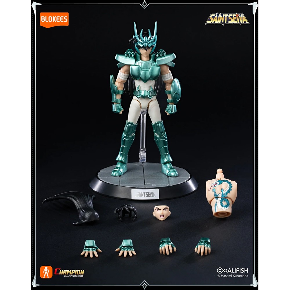 Blokees Shiryu De Dragão Champion Class 09 - Boneco Cavaleiros Do Zodíaco Saint Seiya