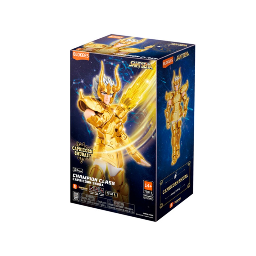 Blokees Shura De Capricórnio Champion Class 10 - Boneco Cavaleiros Do Zodíaco Saint Seiya