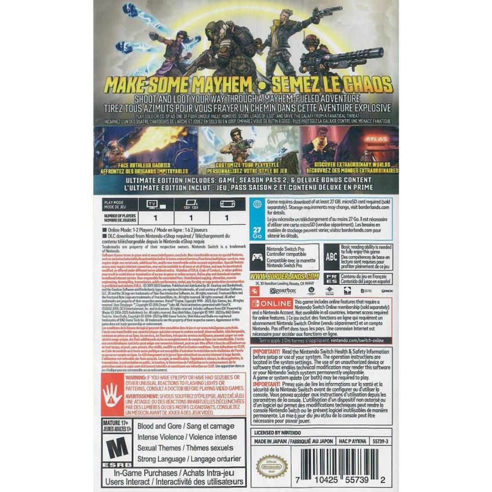Borderlands 3 Ultimate Edition - Nintendo Switch (Novo)