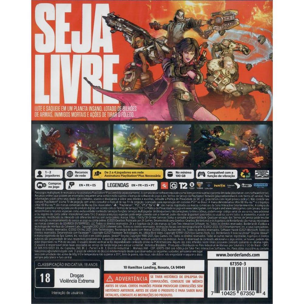 Borderlands 4 - Ps5 (Seminovo)