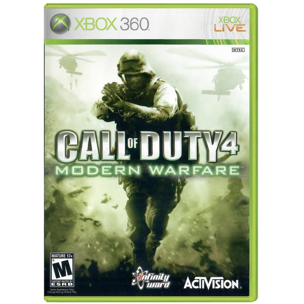 Call Of Duty 4 Modern Warfare – Xbox 360 (Usado) (Sem Manual) Call Of Duty 4 Modern Warfare - Xbox 360 (Usado) (Sem Manual)