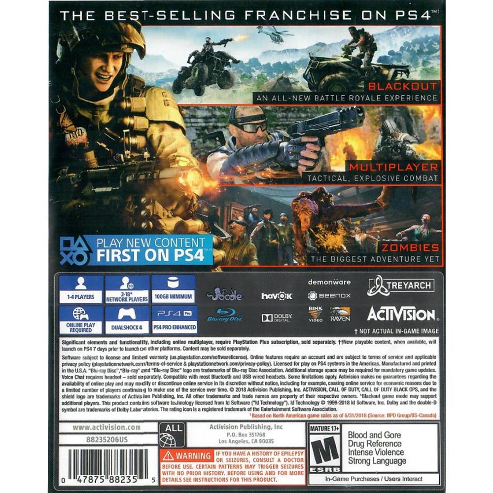 Call Of Duty Black Ops 4 - Ps4 (Seminovo)