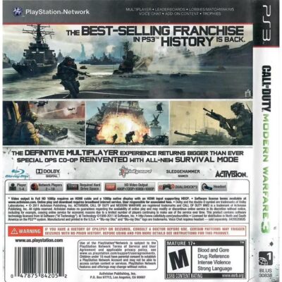 Call Of Duty Modern Warfare 3 - Ps3 (Usado) (Sem Manual)