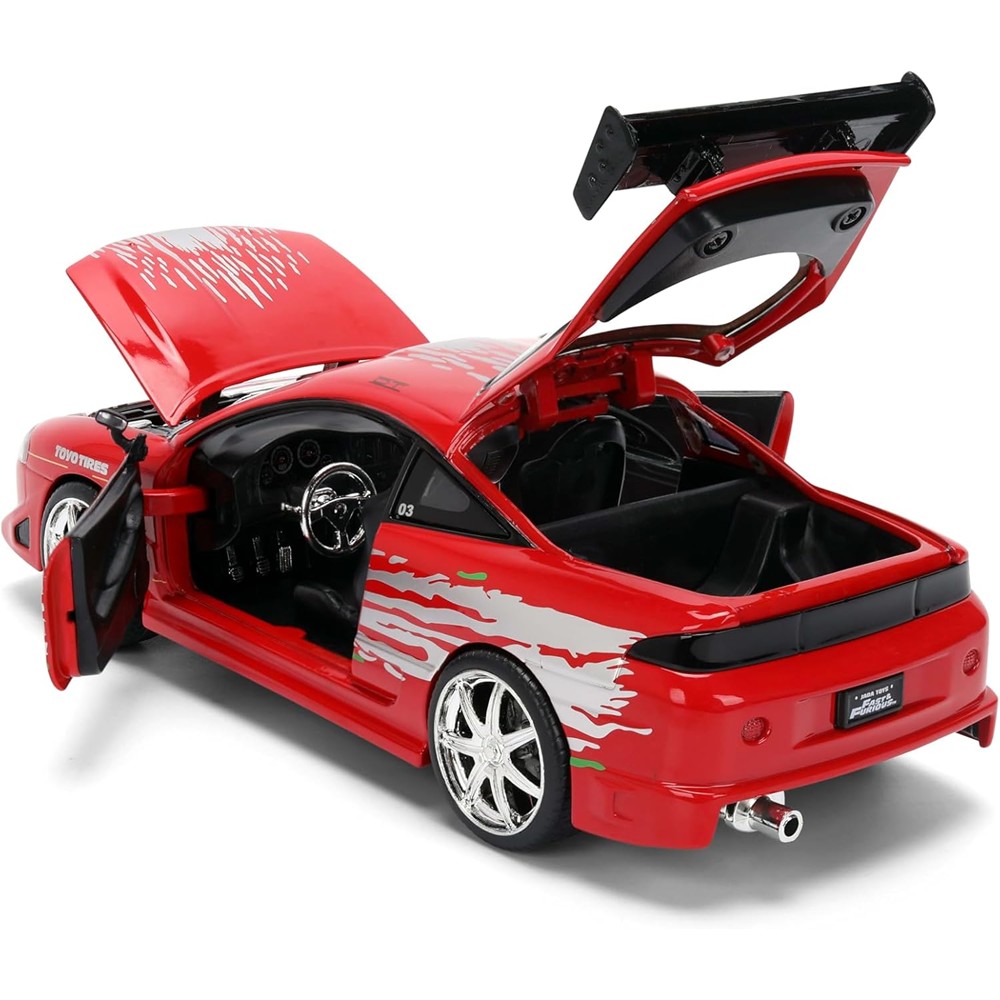 Carrinho Miniatura Jada 1:24 Brian’S Mitsubishi Eclipse Vermelho Remix - Velozes E Furiosos