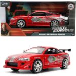 Carrinho Miniatura Jada 1:24 Brian’S Mitsubishi Eclipse Vermelho Remix - Velozes E Furiosos Carrinho Miniatura Jada 1:24 Brian’S Mitsubishi Eclipse Vermelho Remix - Velozes E Furiosos