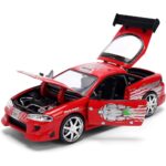 Carrinho Miniatura Jada 1:24 Brian’S Mitsubishi Eclipse Vermelho Remix - Velozes E Furiosos Carrinho Miniatura Jada 1:24 Brian’S Mitsubishi Eclipse Vermelho Remix - Velozes E Furiosos