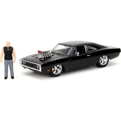 Carrinho Miniatura Jada 1:24 Dodge Charger R/T Com Boneco Dom - Velozes E Furiosos