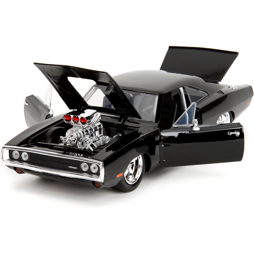 Carrinho Miniatura Jada 1:24 Dodge Charger R/T Com Boneco Dom - Velozes E Furiosos