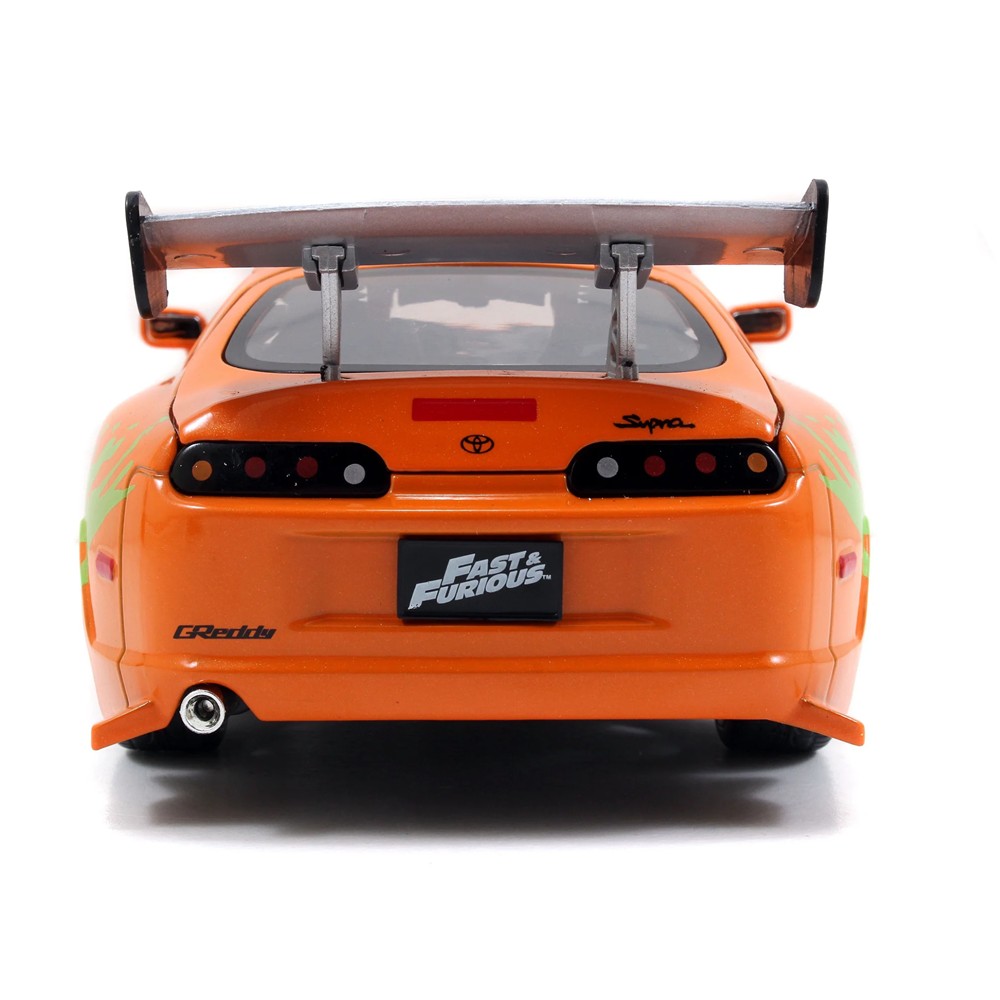 Carrinho Miniatura Jada 1:24 Toyota Supra 1995 Mk4 Com Boneco Brian - Velozes E Furiosos