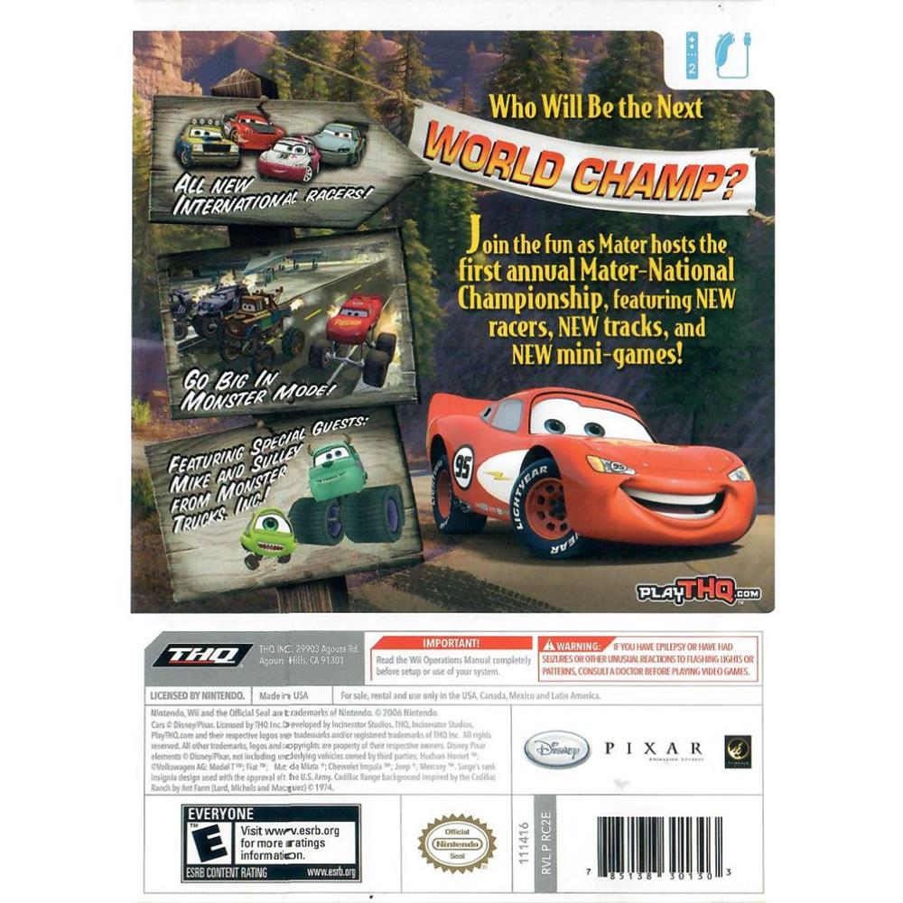 Cars Mater National Championship - Nintendo Wii (Usado)