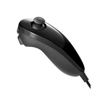 Controle Nunchuck Nintendo Wii (Preto) (Paralelo)