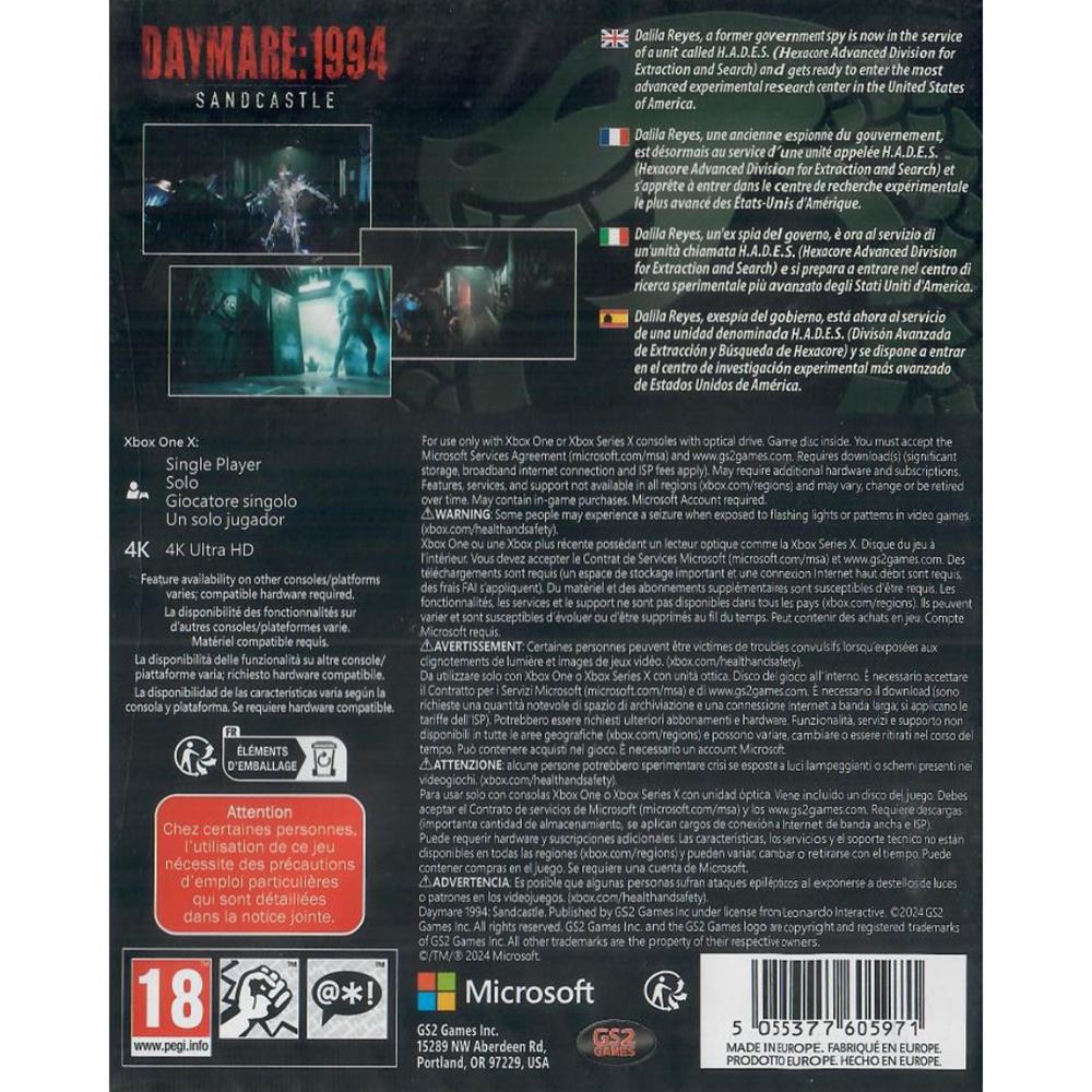 Daymare.1994 Sandcastle - Xbox One (Novo) (Europeu)