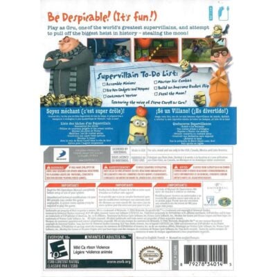 Despicable Me: The Game - Wii (Usado)