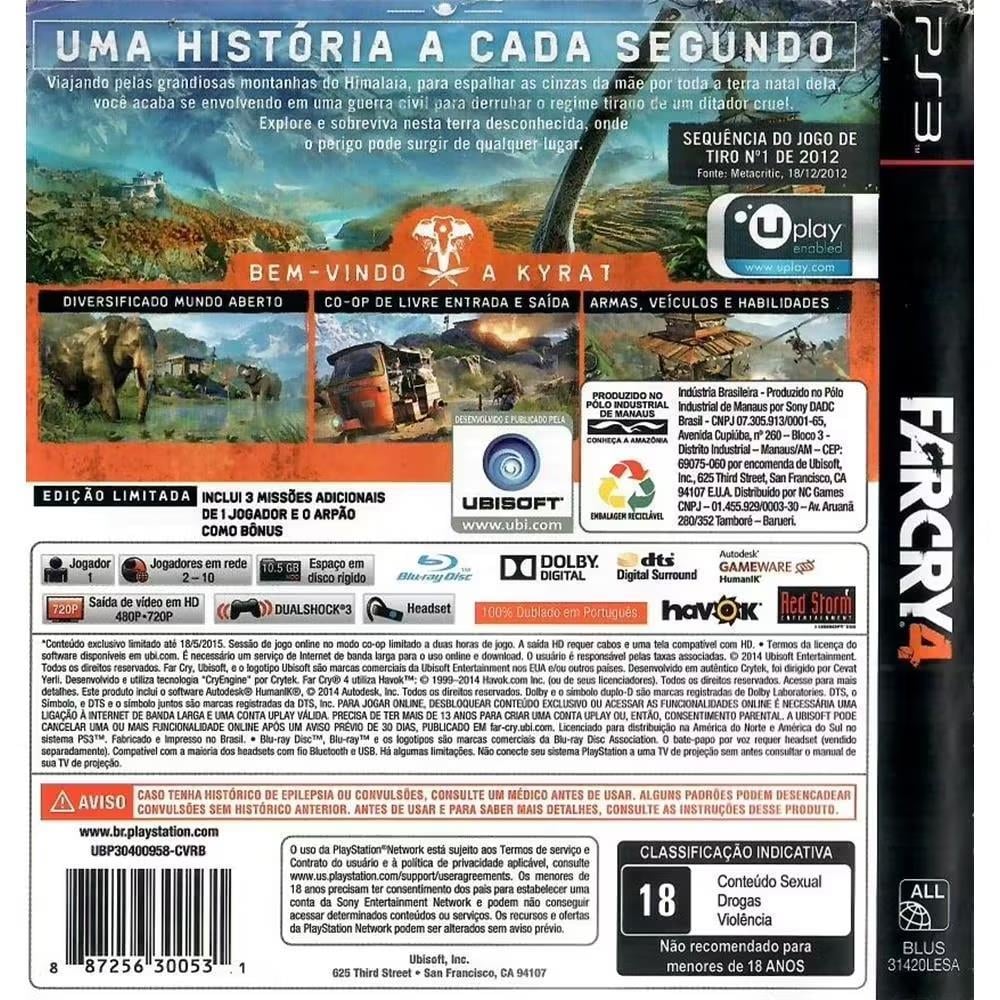 Far Cry 4 - Ps3 (Usado)