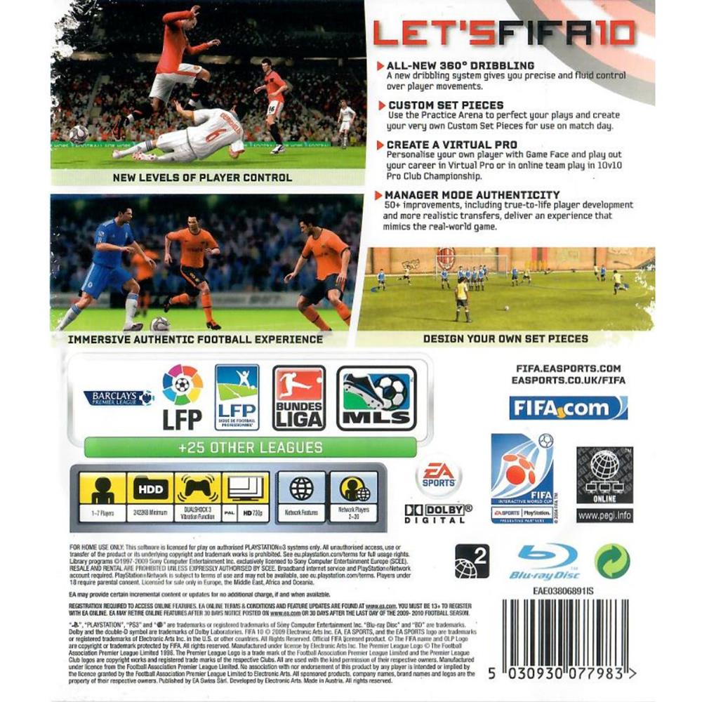 Fifa 10 - Ps3 (Usado) (Português Portugal)