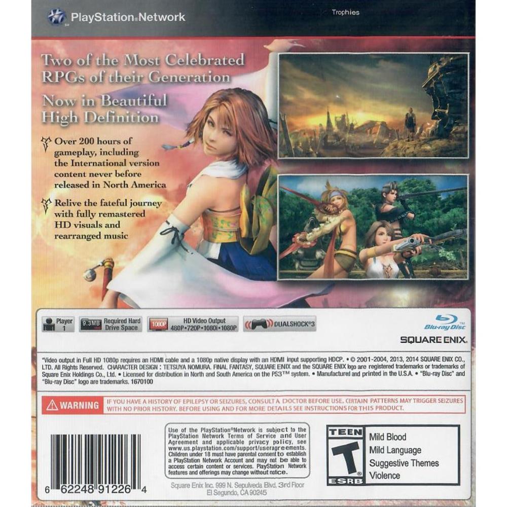 Final Fantasy X: X2 Hd Remaster - Ps3 (Novo)