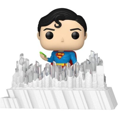 Funko Pop Deluxe Dc - Superman Movie 1978 - Superman With Crystal Fortress Of Solitude #537