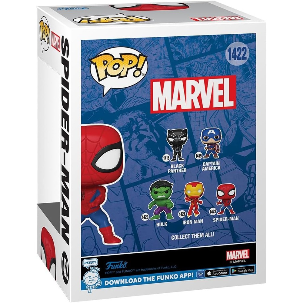 Funko Pop Spider-Man #1422 (Homem Aranha New Classics) (Marvel Comics)