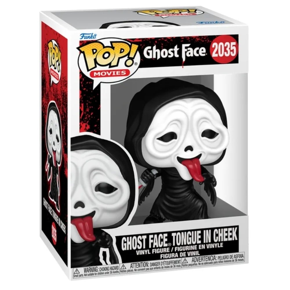 Funko Pop Todo Mundo Em Pânico – Ghostface De Língua Pra Fora #2035 Funko Pop Todo Mundo Em Pânico - Ghostface De Língua Pra Fora #2035
