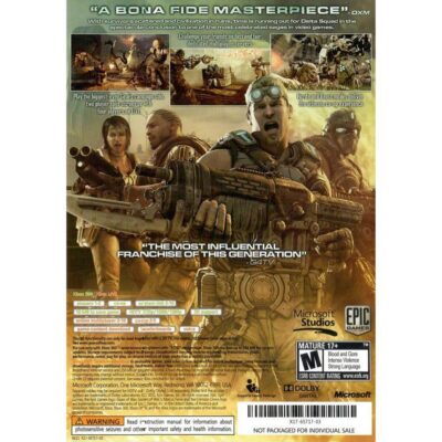 Gears Of War 3 -Xbox 360 (Usado) (Sem Manual)