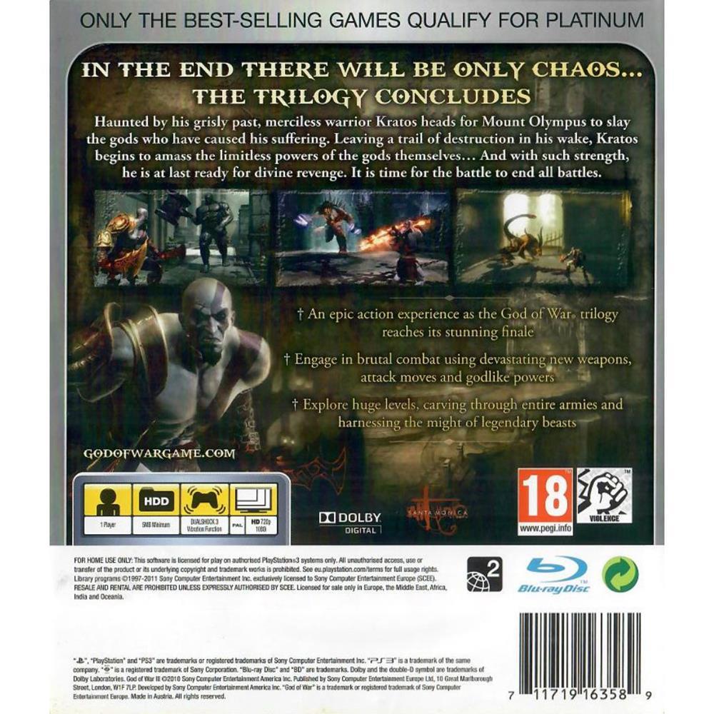 God Of War 3 Platinum - Ps3 (Usado) (Pt-Pt)