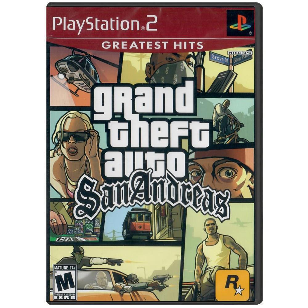 Grand Theft Auto San Andreas – Ps2 (Greatest Hits) (Novo) Grand Theft Auto San Andreas - Ps2 (Greatest Hits) (Novo)