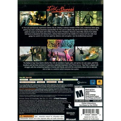 Gta Iv & Episodes From Liberty City Two Complete Games Platinum Hits - Xbox 360 (Usado)