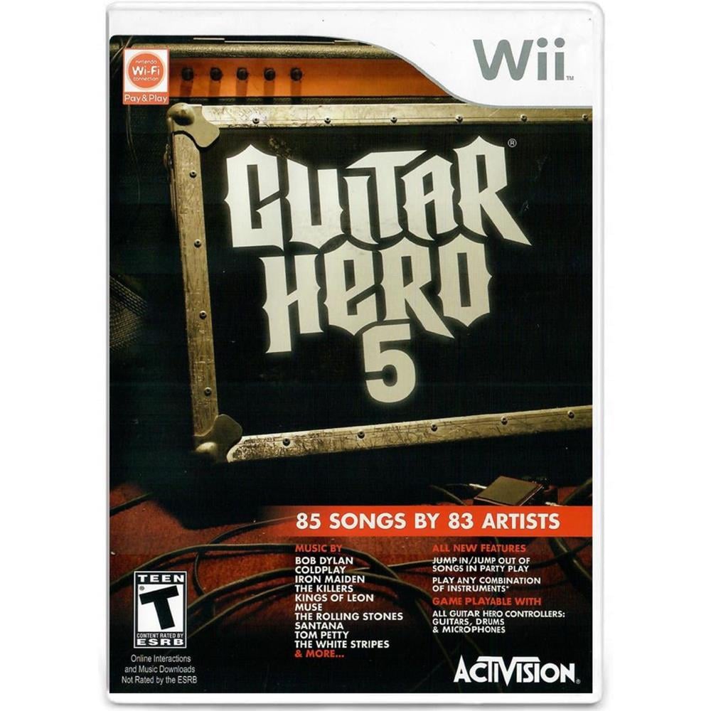 Guitar Hero 5 – Nintendo Wii (Precisa Guitarra) (Seminovo) Guitar Hero 5 - Nintendo Wii (Precisa Guitarra) (Seminovo)