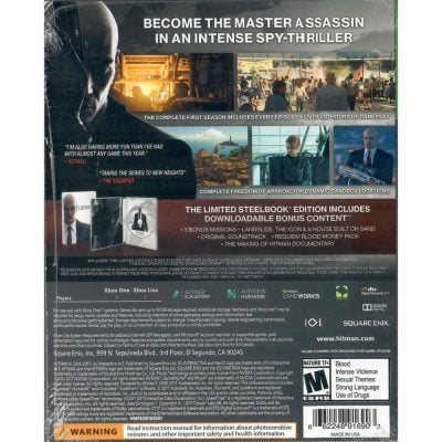 Hitman A Primeira Temporada Completa - Xbox One (Steelbook) (Novo)