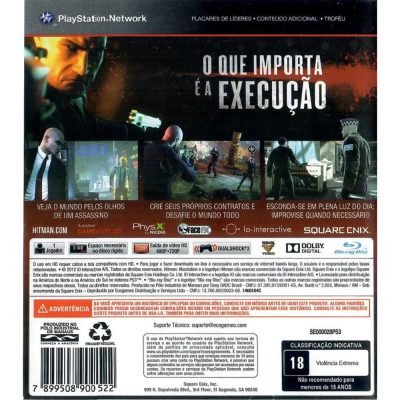 Hitman Absolution - Ps3 (Usado)