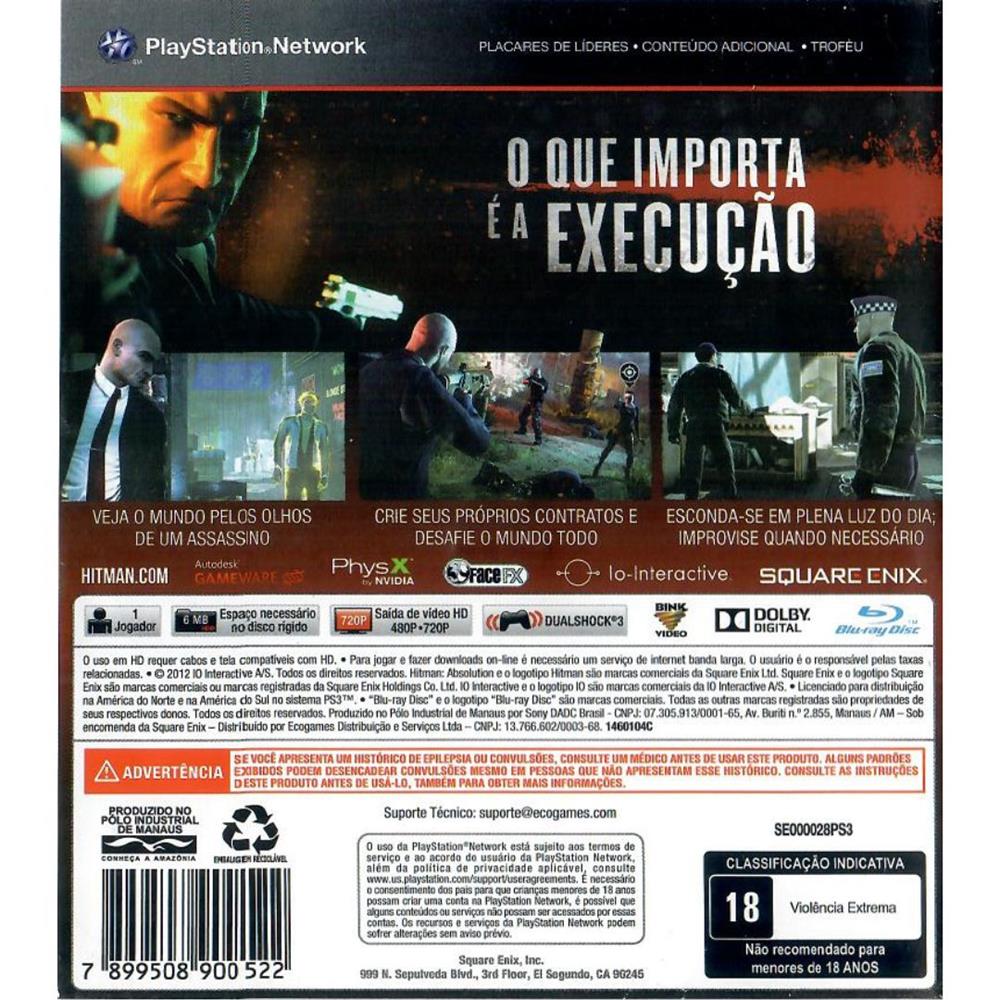 Hitman Absolution - Ps3 (Usado)