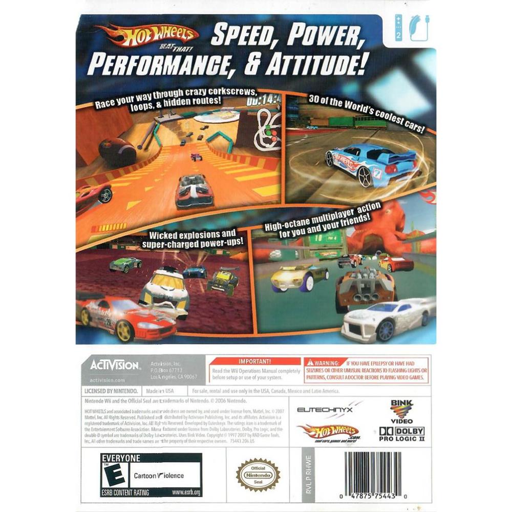 Hot Wheels Beat That! - Nintendo Wii (Usado)