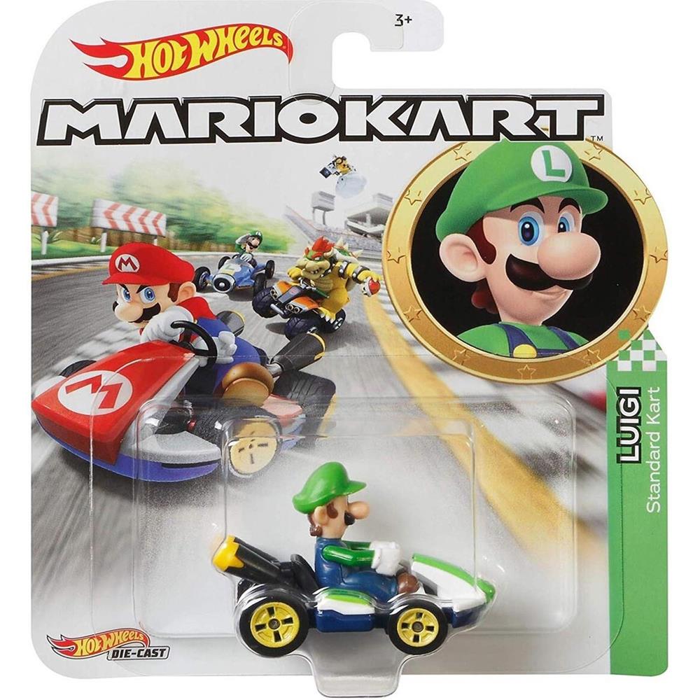 Hot Wheels Mario Kart Luigi (Novo)