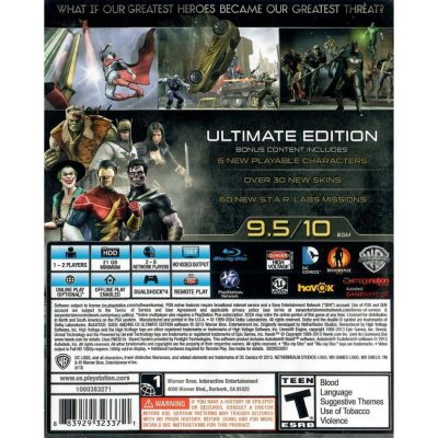 Injustice Gods Among Us Ultimate Edition - Ps4 (Usado)