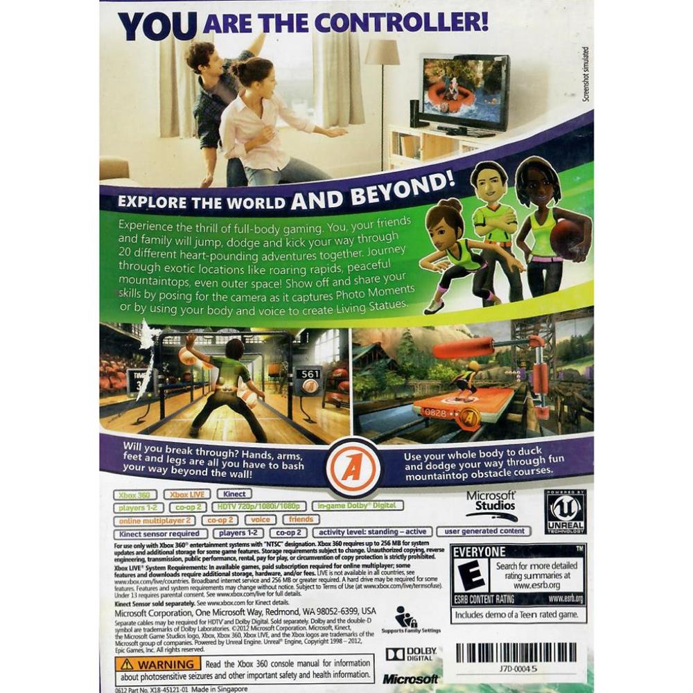 Kinect Adventure (Embalagem Papelão) - Xbox 360 (Usado)
